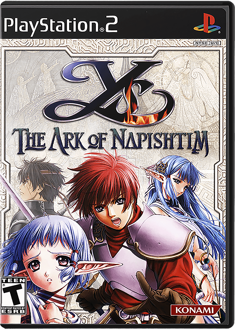 Ys The Ark of Napishtim box art for Playstation 2